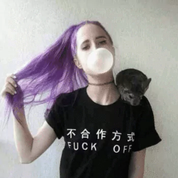 scene girls gothic style woman PFP