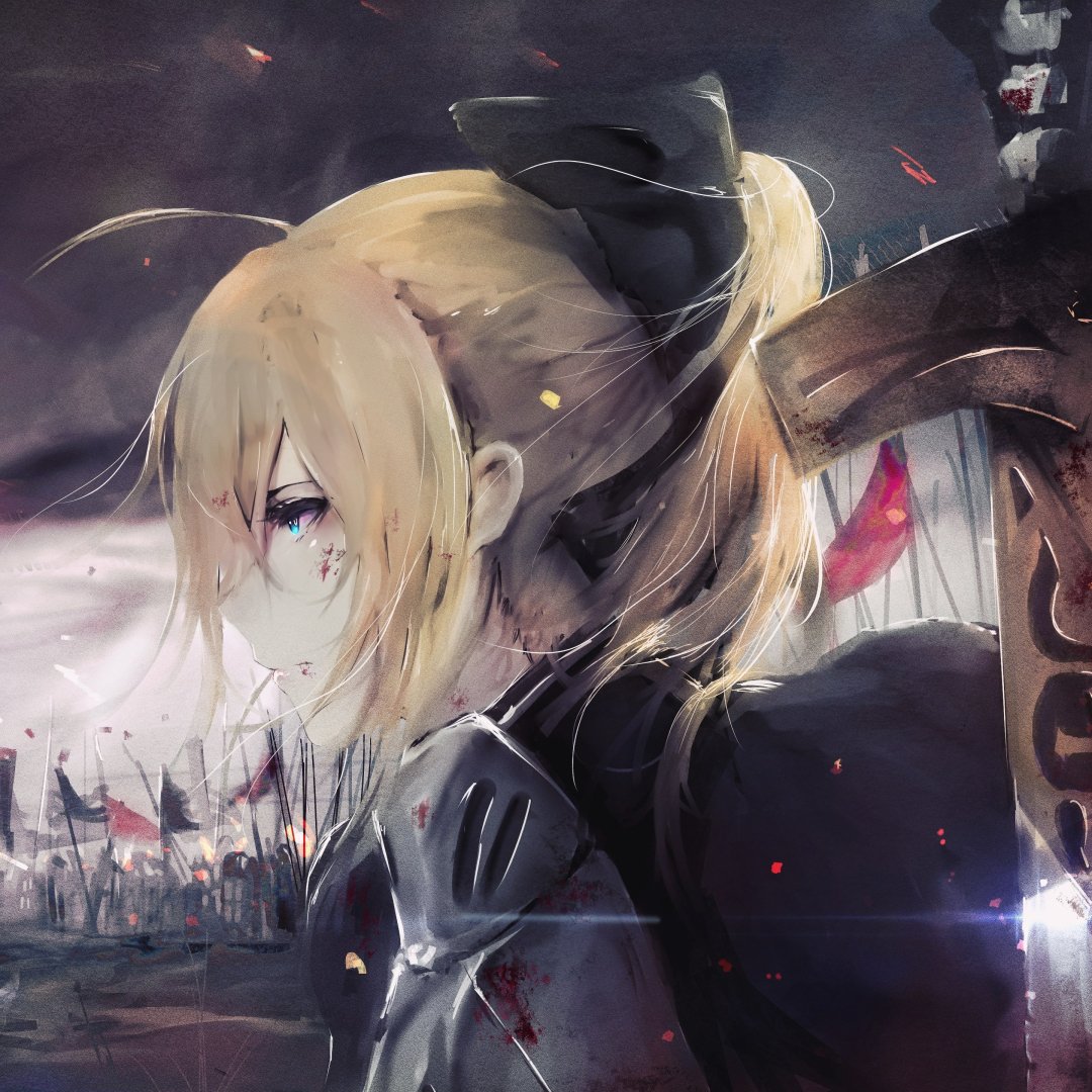 Download Woman Warrior Blonde Saber (Fate Series) Anime Fate/Stay Night PFP