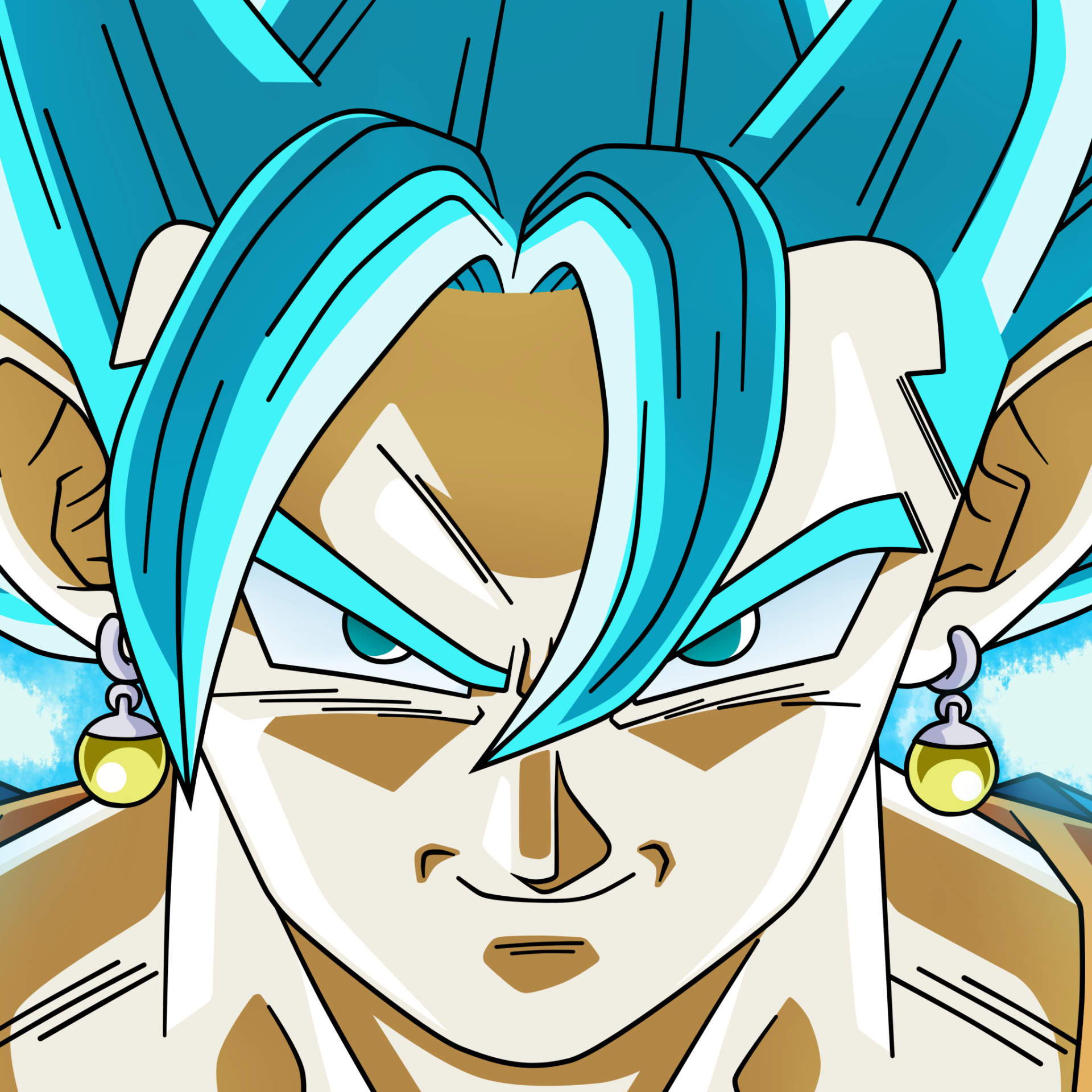 Download Dragon Ball Vegito (Dragon Ball) Dragon Ball Super SSGSS Vegito Anime PFP