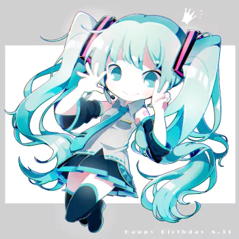 chibi Hatsune Miku Anime Vocaloid PFP