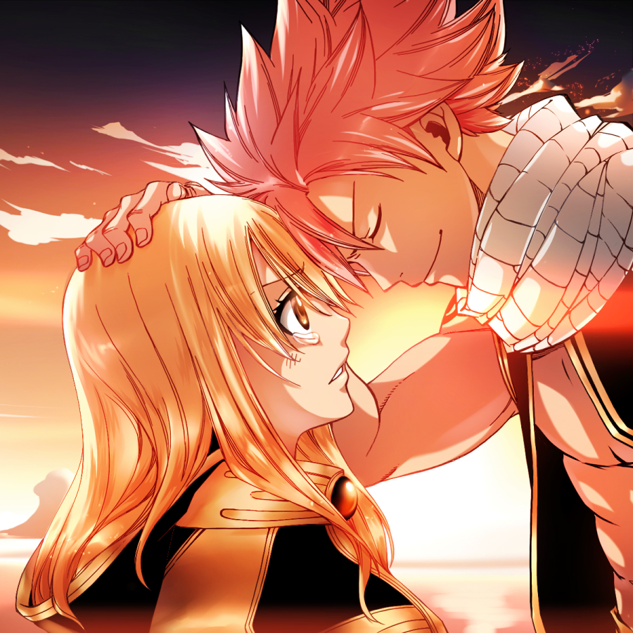 Download Natsu Dragneel Lucy Heartfilia Natsu & Lucy (Fairy Tail) Anime Fairy Tail PFP