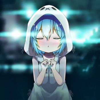 dress light blue hair Anime Original PFP