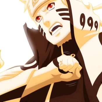 Anime-style forum avatar featuring Naruto Uzumaki in Sage of Six Paths mode, showcasing intense expression and glowing eyes from the Naruto series.