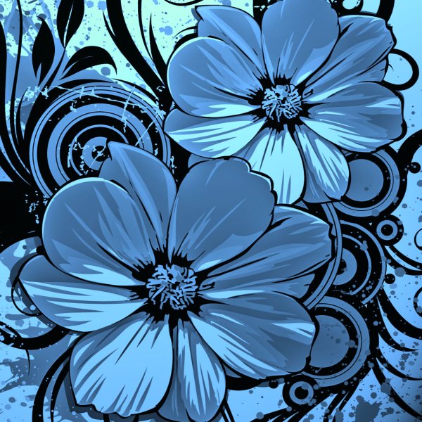 Download Flower Blue Artistic PFP