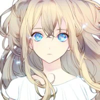 Anime-style profile avatar of SeeU, a Vocaloid character with striking blue eyes and flowing blonde hair.