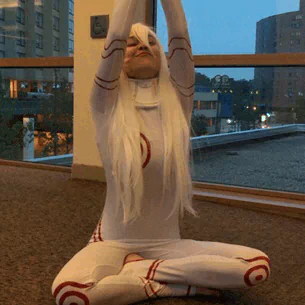 long hair white hair cosplay Deadman Wonderland woman PFP
