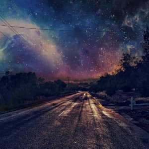  Road on Starry Night