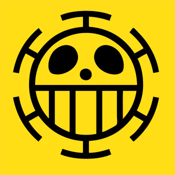 Trafalgar Law logo Anime One Piece jolly roger PFP