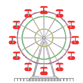 amusement park ferris wheel man made PFP
