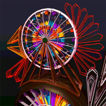 amusement park ferris wheel man made PFP
