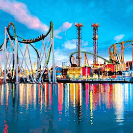 amusement park man made PFP