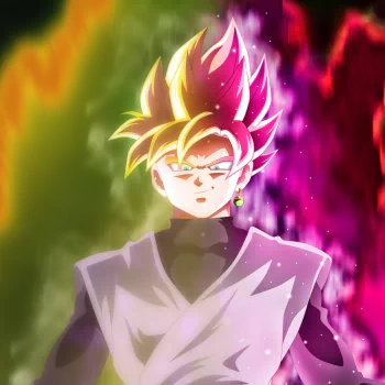 Dragon Ball Super Black Goku Super Saiyan Rosé Anime PFP