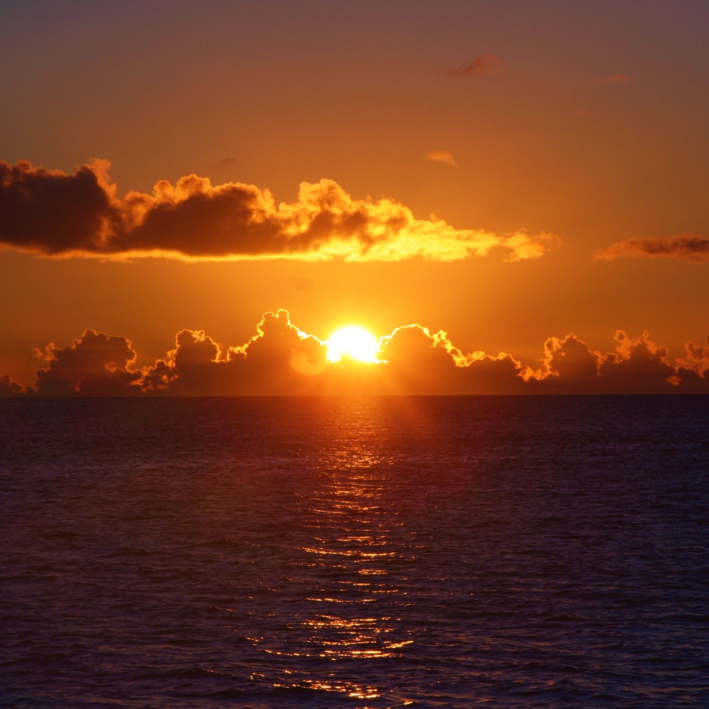 Sunset over Ishigaki Island in Japan’s southwestern Okinawa Prefecture ...