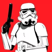red stormtrooper Star Wars movie PFP