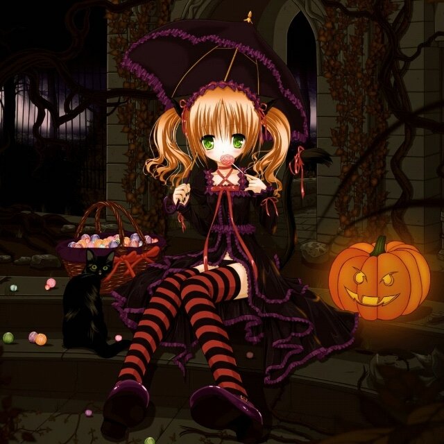 Download Halloween Anime Girl Anime Girl Anime Halloween PFP