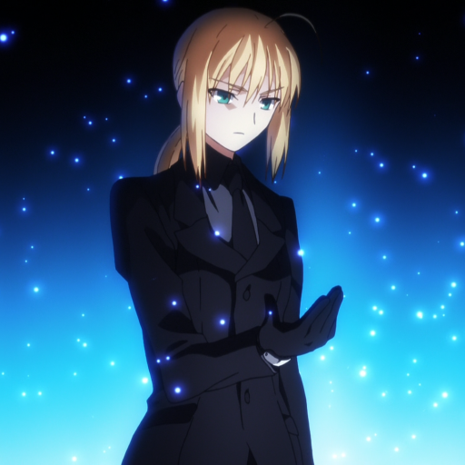 Download Green Eyes Blonde Short Hair Fate/Stay Night Anime PFP