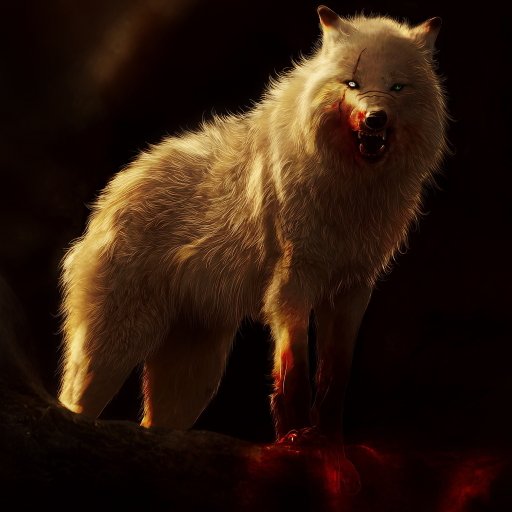 Download Fantasy Dark Wolf Dark Fantasy PFP