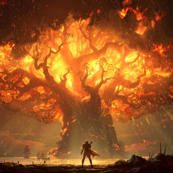warrior World of Warcraft: Battle for Azeroth sword tree video game PFP