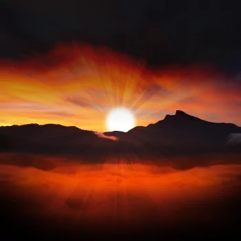nature mountain sunbeam sun sunrise PFP