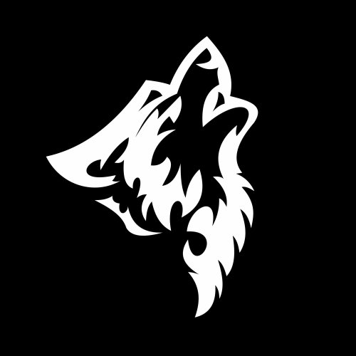 Download Black & White Wolf Animal Artistic PFP