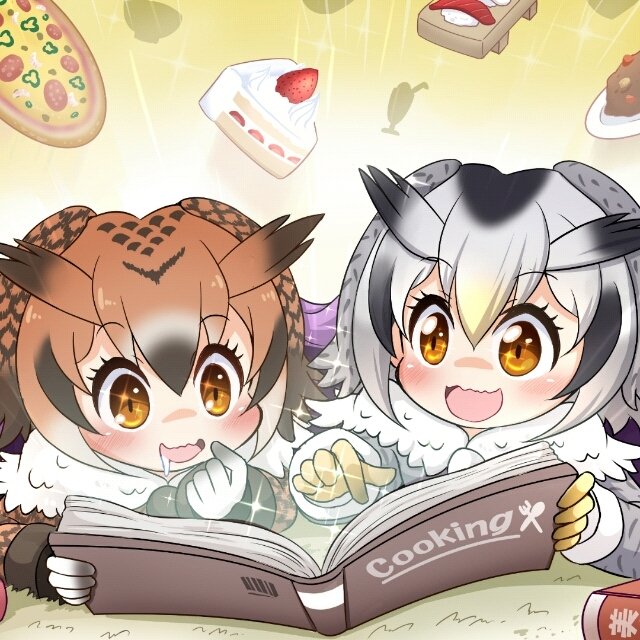 Download Northern White-faced Owl (Kemono Friends) Eurasian Eagle Owl (Kemono Friends) Anime Kemono Friends PFP
