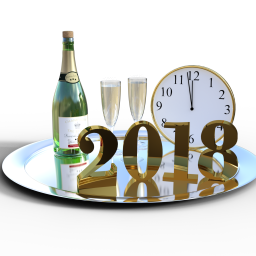 Download Champagne Holiday New Year New Year 2018 PFP