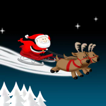 reindeer sleigh Santa Christmas holiday PFP