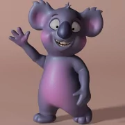 Cartoon Koala 3D
