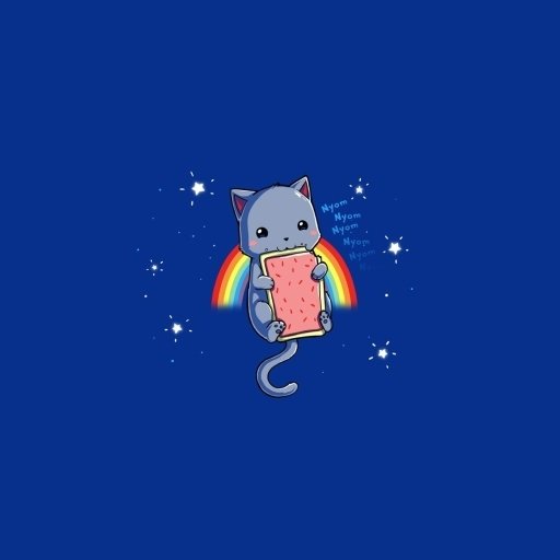 Download Meme Blue Rainbow Nyan Cat Funny PFP