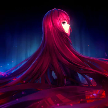 red hair long hair Scathach (Fate/Grand Order) Anime Fate/Grand Order PFP