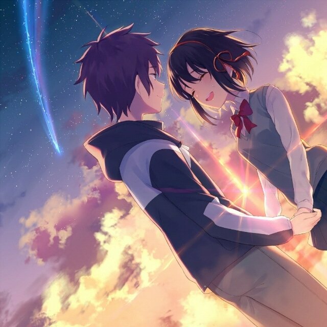 Download Taki Tachibana Mitsuha Miyamizu Anime Your Name. PFP