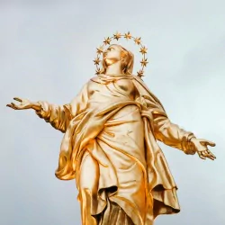  Gilded statue by Samuel Zeller