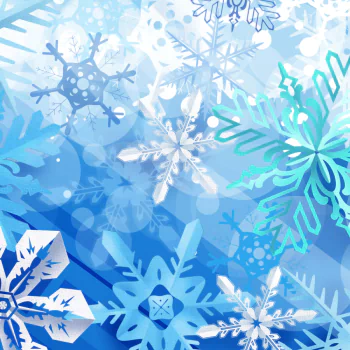 snowflake blue artistic PFP