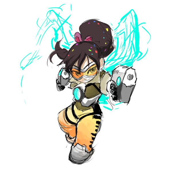 Download Tracer (Overwatch) Vanellope Von Schweetz Crossover Wreck-It Ralph Video Game PFP