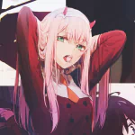 Zero Two (Darling in the FranXX) Anime Darling in the FranXX PFP