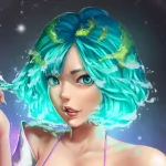 blue eyes Earth-Chan Anime PFP