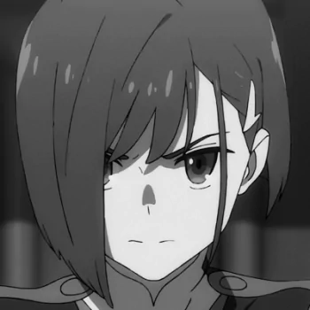 Darling in the FranXX Black & White Ichigo (Darling in the FranXX) Anime Black And White Anime PFP