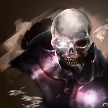 skeleton dark skull PFP