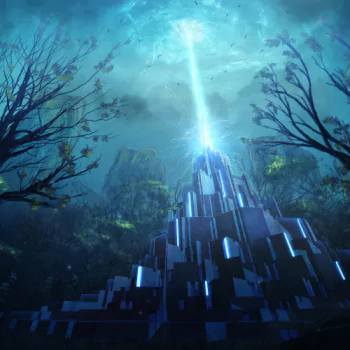 sky building night magic fantasy PFP