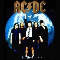 earth planet Angus Young heavy metal Rock &amp; Roll band AC/DC music PFP