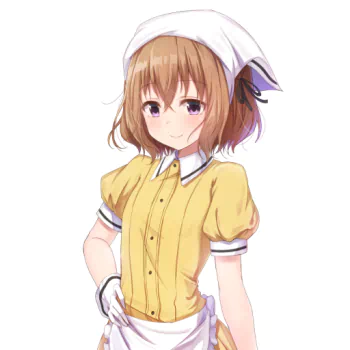 purple eyes short hair brown hair blush Mafuyu Hoshikawa Anime Blend S PFP