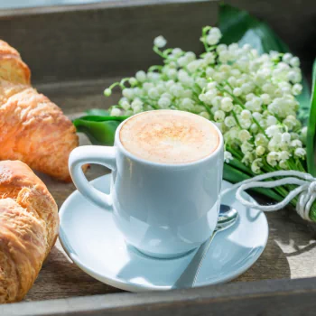 viennoiserie croissant cup coffee food PFP