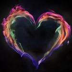 colors love flame heart artistic PFP