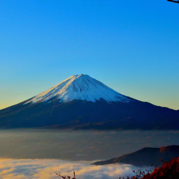 sky peak mountain volcano Mount Fuji Japan nature PFP