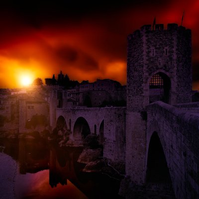 Download Besalú Bridge Catalonia Spain Photography PFP