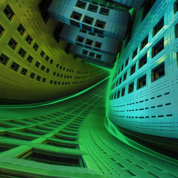  Dark Corridors - 3d Fractal Art by Dr-Pen