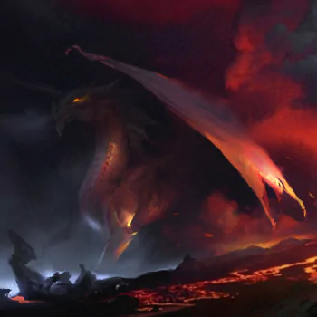dragon smoke dark cloud lava fantasy Dark Fantasy PFP