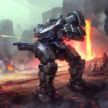 futuristic lava battle robot Sci Fi PFP