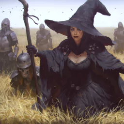 armor witch field undead witch hat necromancer fantasy PFP