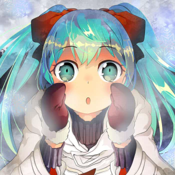 blue hair aqua eyes face Hatsune Miku Anime Vocaloid PFP
